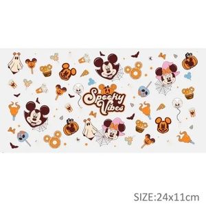 Spooky Disney Halloween Mug Cup Sticker Wrap